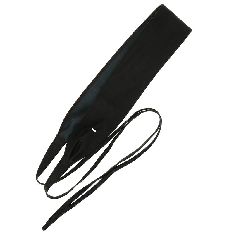 FASHIONGEN Obi Belt for Women â€“ Wide Waist Belt in Faux Leather, MICA - Black, Small/Medium - Image 5